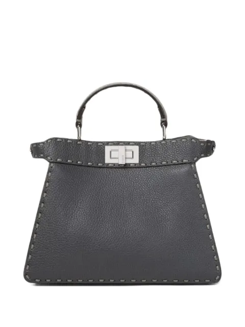 FENDI small Peekaboo ISeeU selleria stitching  tote bag