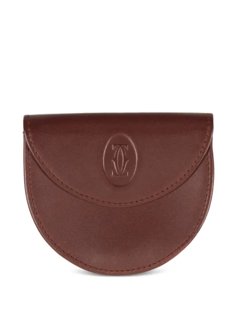 Cartier monedero de cuero 1990