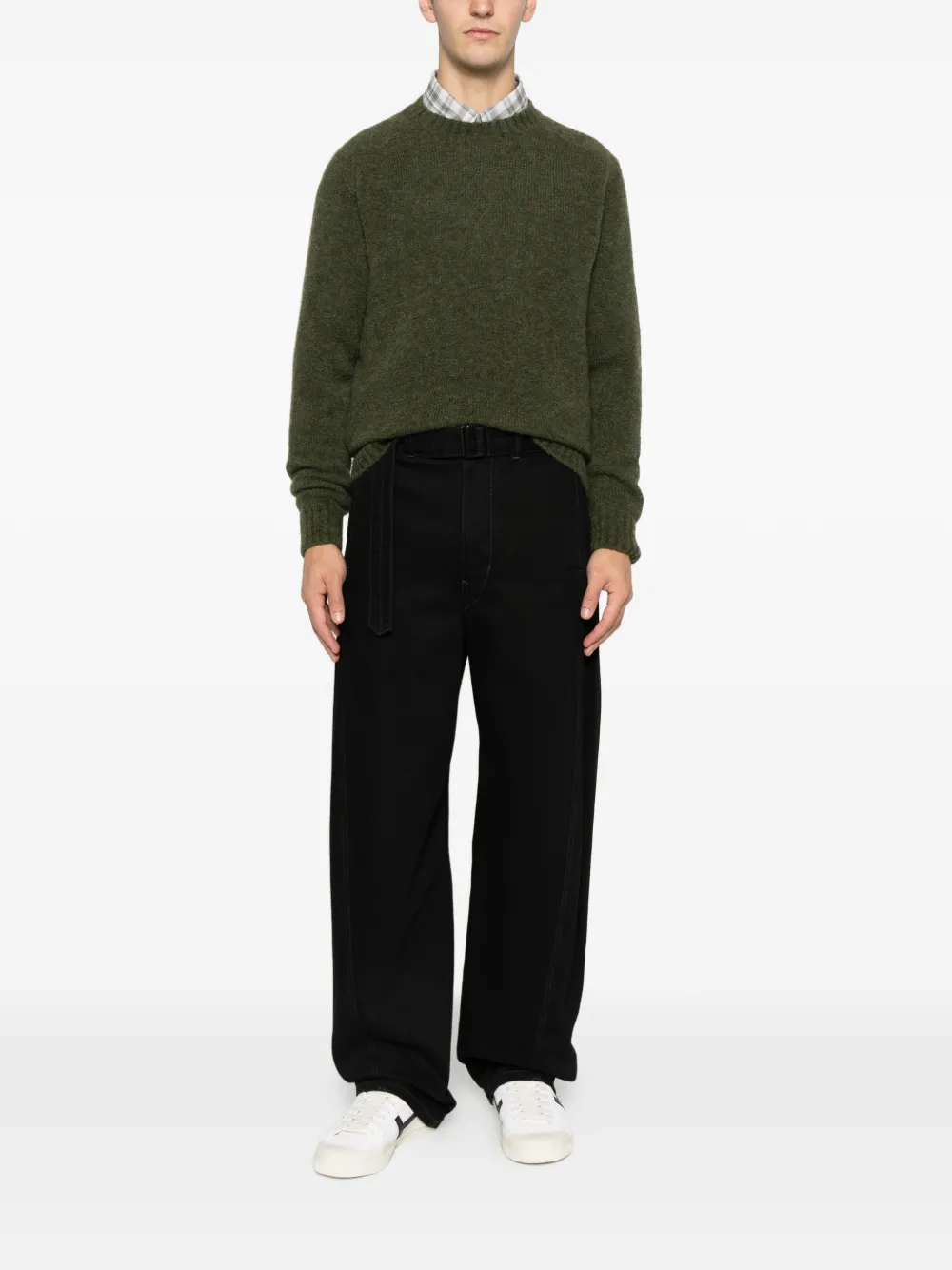 Filippo De Laurentiis ribbed crew neck sweater - Groen