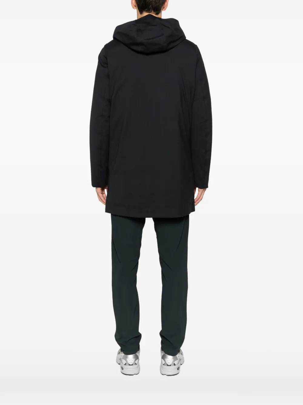 Roberto Ricci Designs Wollen jas met capuchon Blauw