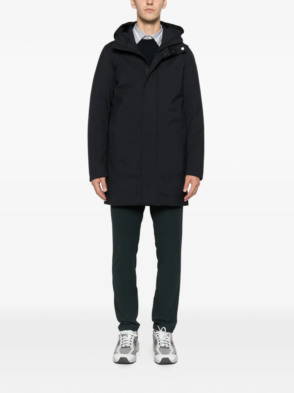 Roberto Ricci Designs hooded wool coat - Blauw