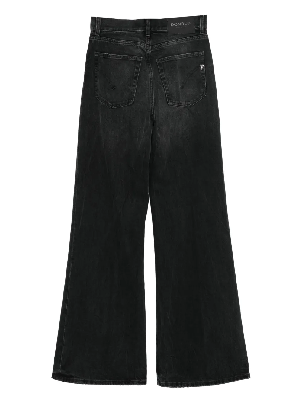 DONDUP Jeans met riemlus en zak - Zwart