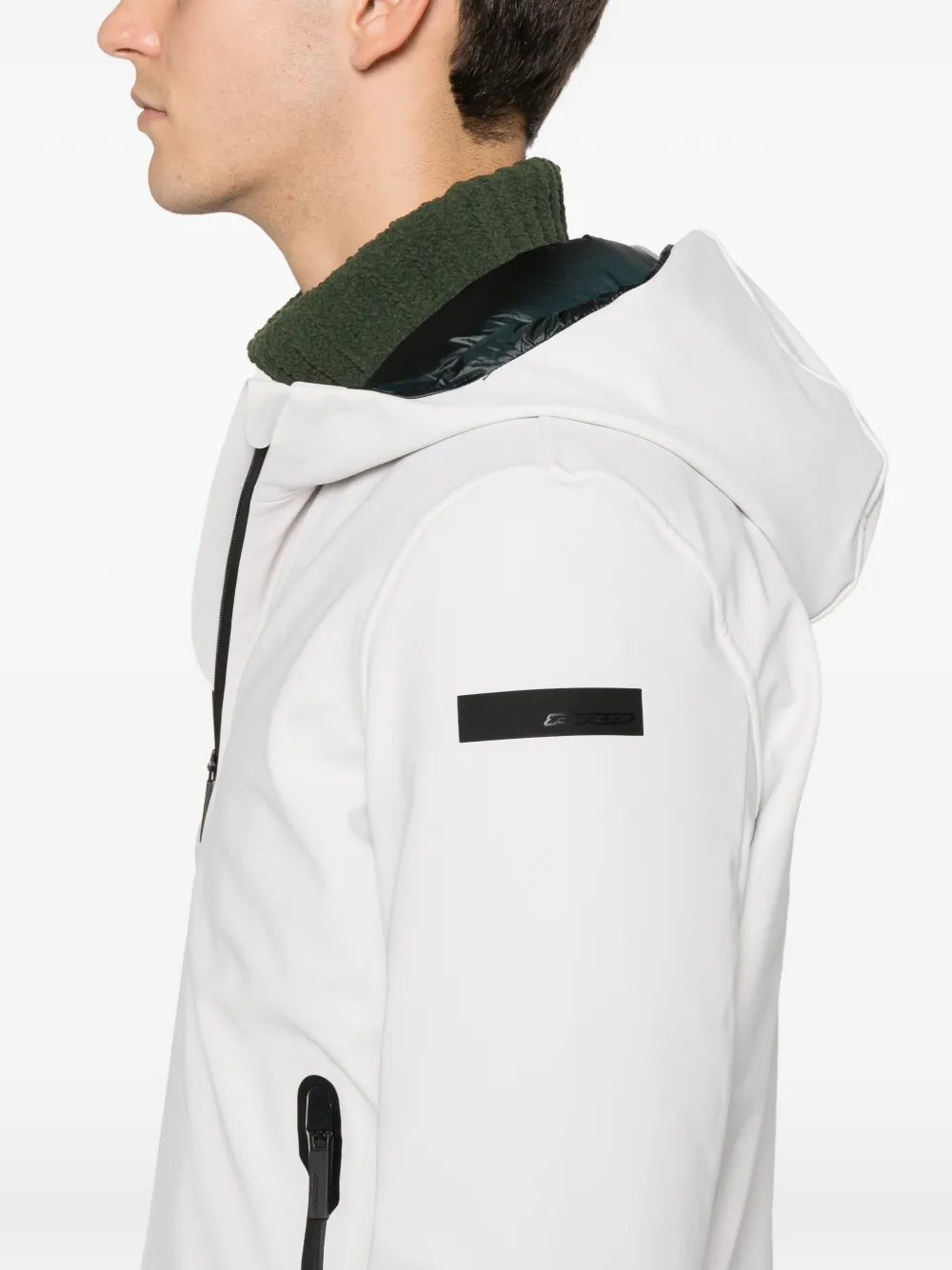 Roberto Ricci Designs Jack met capuchon en rits Grijs