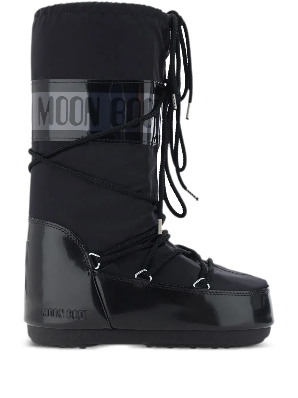 Moon Boot Icon Glance logo-print panel boots - Nero