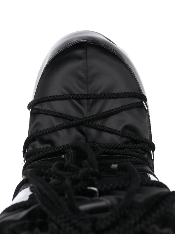 Moon Boot Icon Glance logo-print Panel Boots | Black | FARFETCH
