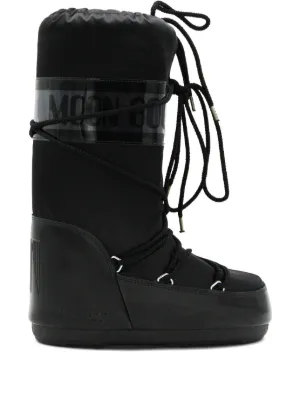 MOONBOOT アイコン フェイクカーリー ブラックブーツ Moon Boot Moon Boot Icon Low Faux Fur Czarny - Bezpłatna dostawa