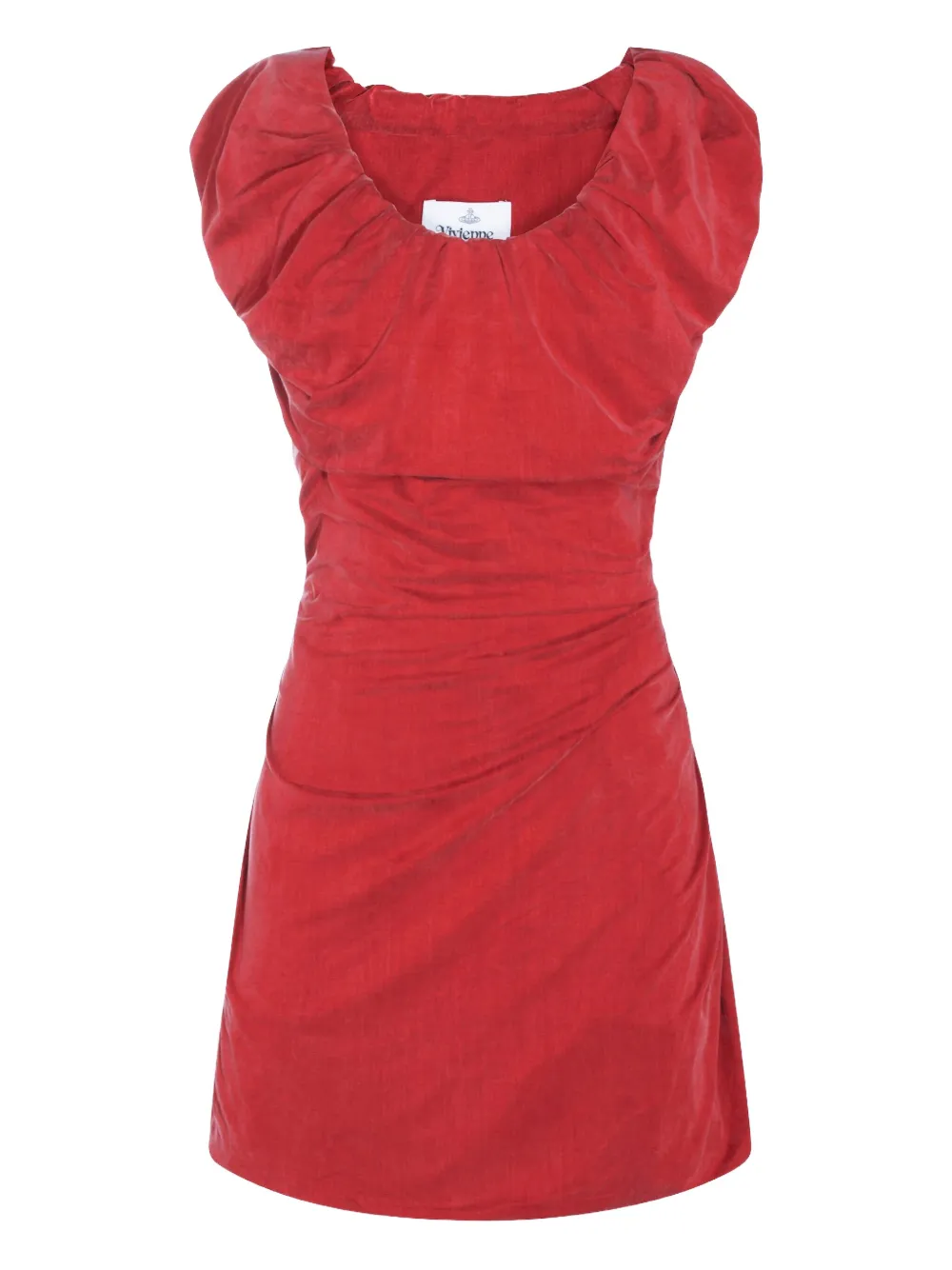 Vivienne Westwood Mini Ginnie Amber Jersey Dress In Red