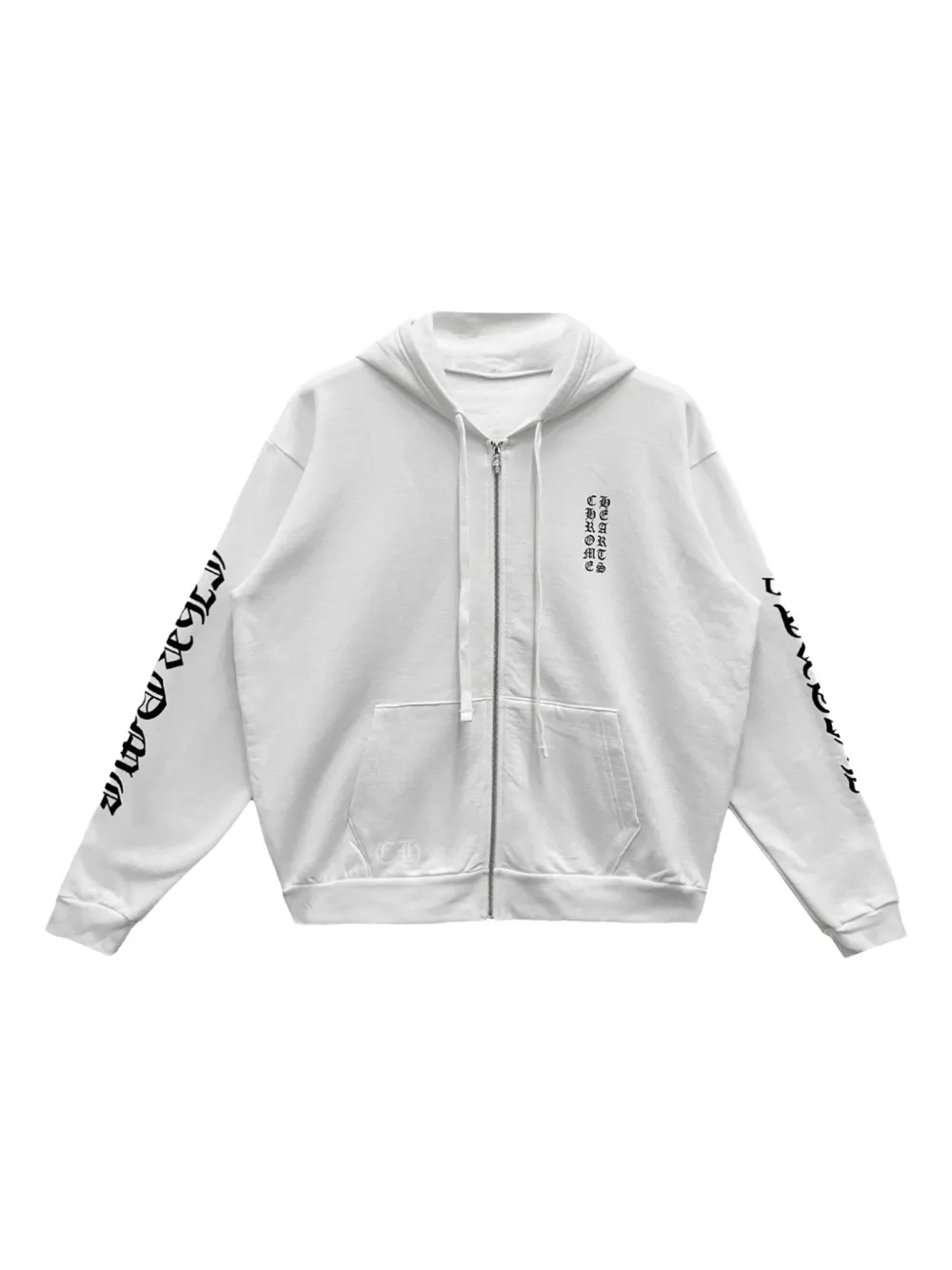Chrome Hearts monogram zip hoodie | White | Image 1