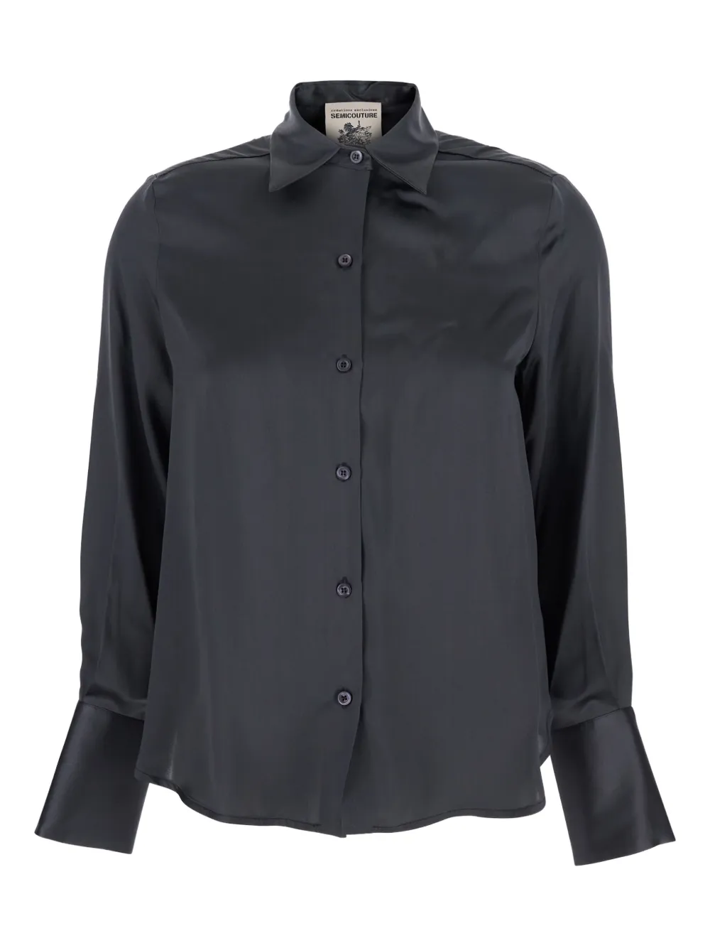 Semicouture Camicia Emilie in seta - Grigio