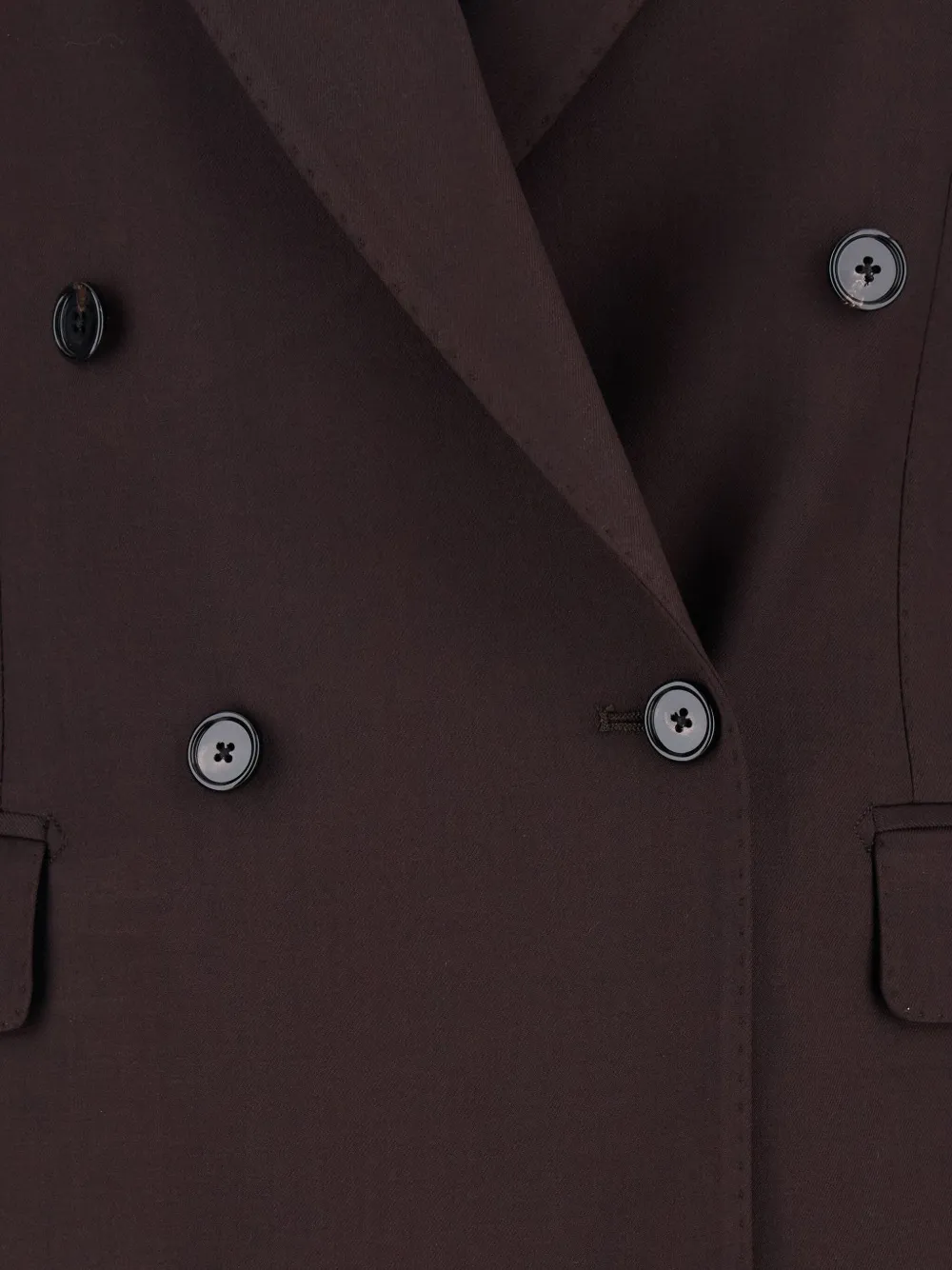 Tagliatore Pak met dubbele rij knopen en gekerfde afwerking Bruin