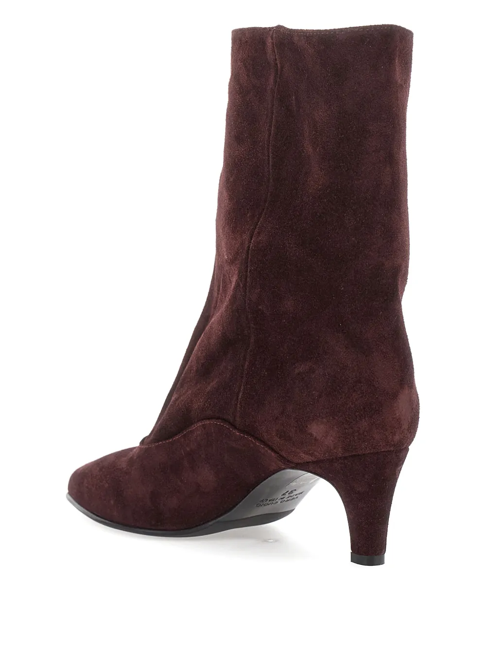 Strategia Shoes Pointed 'joelle' Ankle Boots In Burgundy