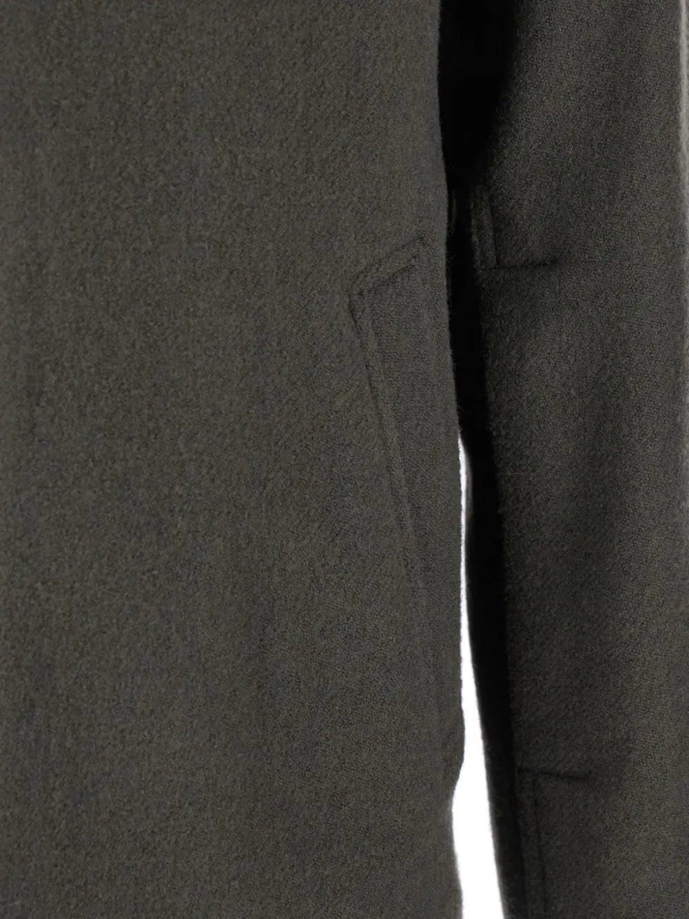 Rick Owens Jack met klassieke kraag en ritssluiting Groen