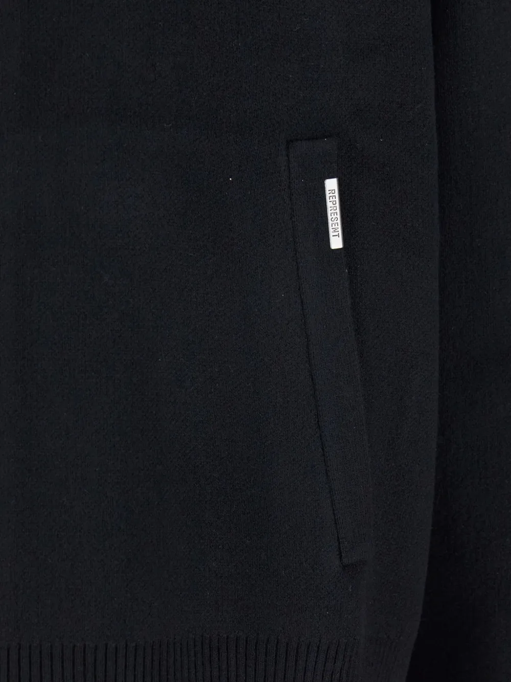 Represent Vest met lange mouwen en ritssluiting Zwart