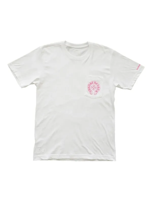 CHROME HEARTS ホースシュー ホワイト Tシャツ Chrome Hearts ホースシュー クロップド Tシャツ | ホワイト | FARFETCH JP