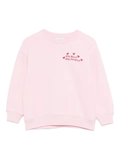 MC2 Saint Barth Kids heart-motif crew-neck sweatshirt
