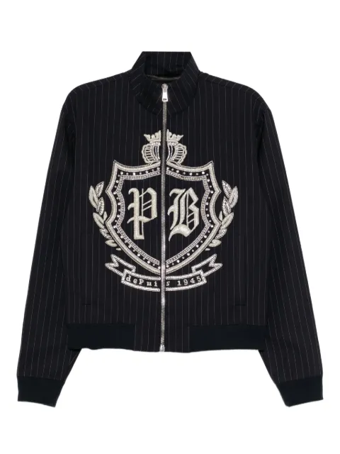 Balmain crystal-embellished jacket