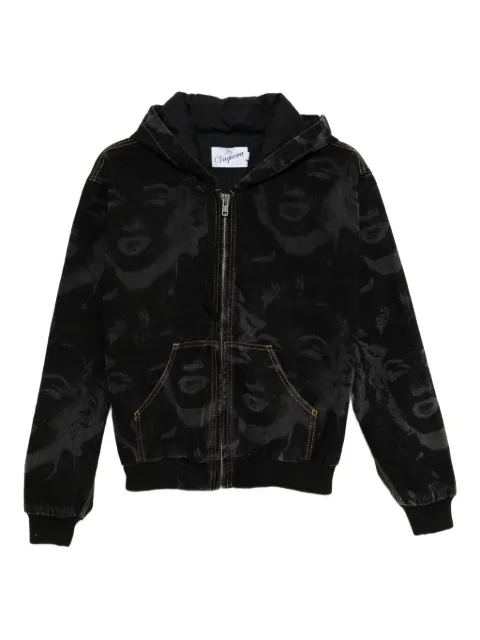 Vaquera printed hooded jacket