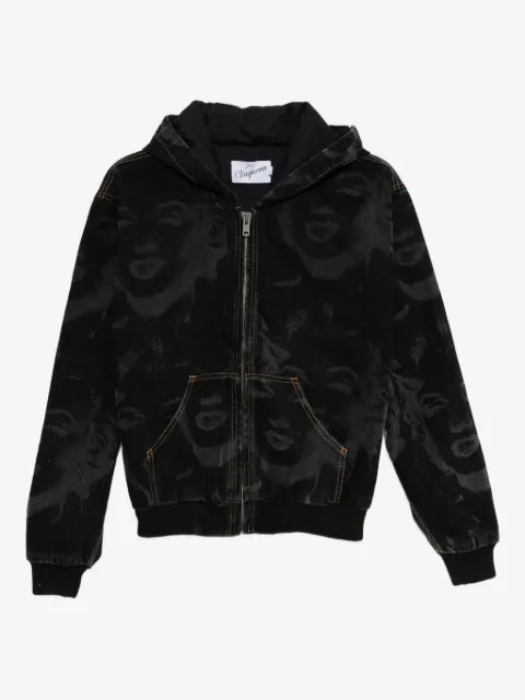 Vaquera printed hooded jacket