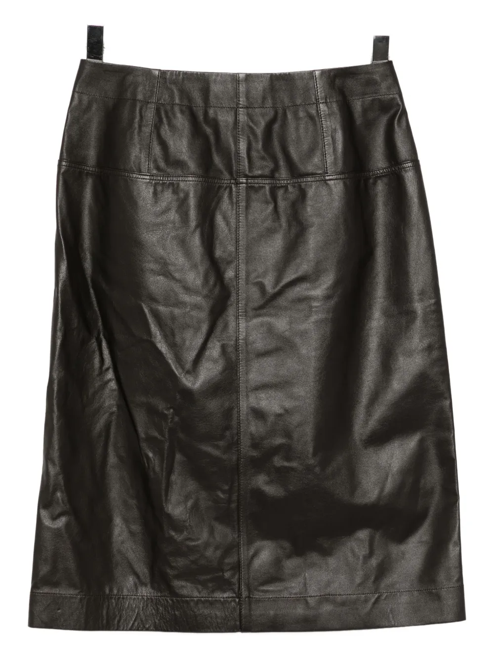 LEMAIRE leather skirt - Bruin