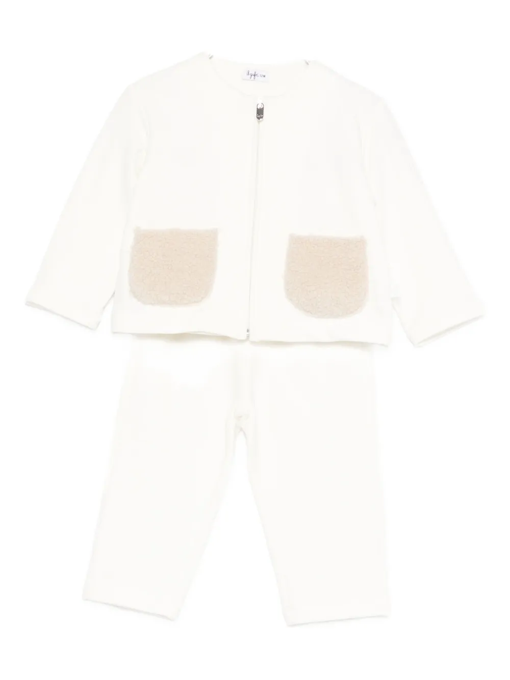 Il Gufo pocket zip tracksuit - Bianco