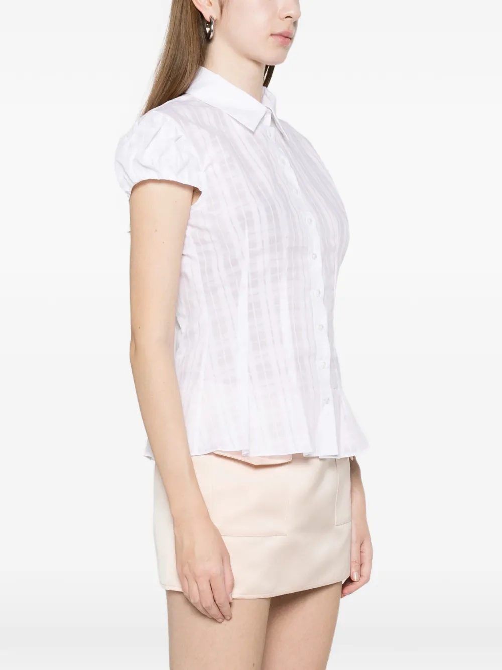 ALFIE Abby blouse met korte mouwen Wit