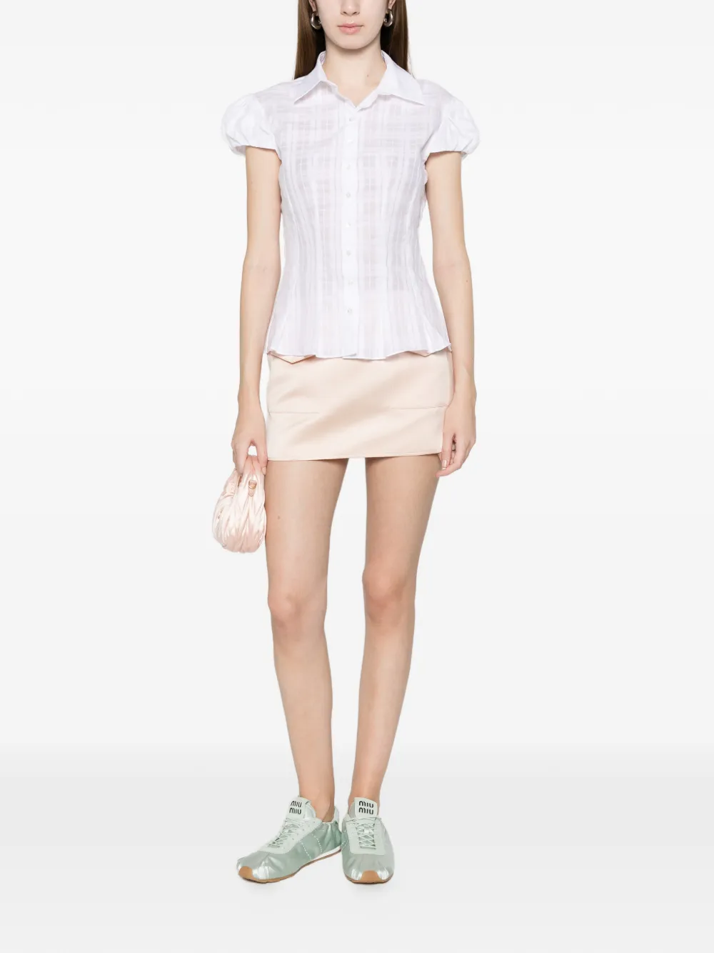 ALFIE Abby blouse met korte mouwen Wit