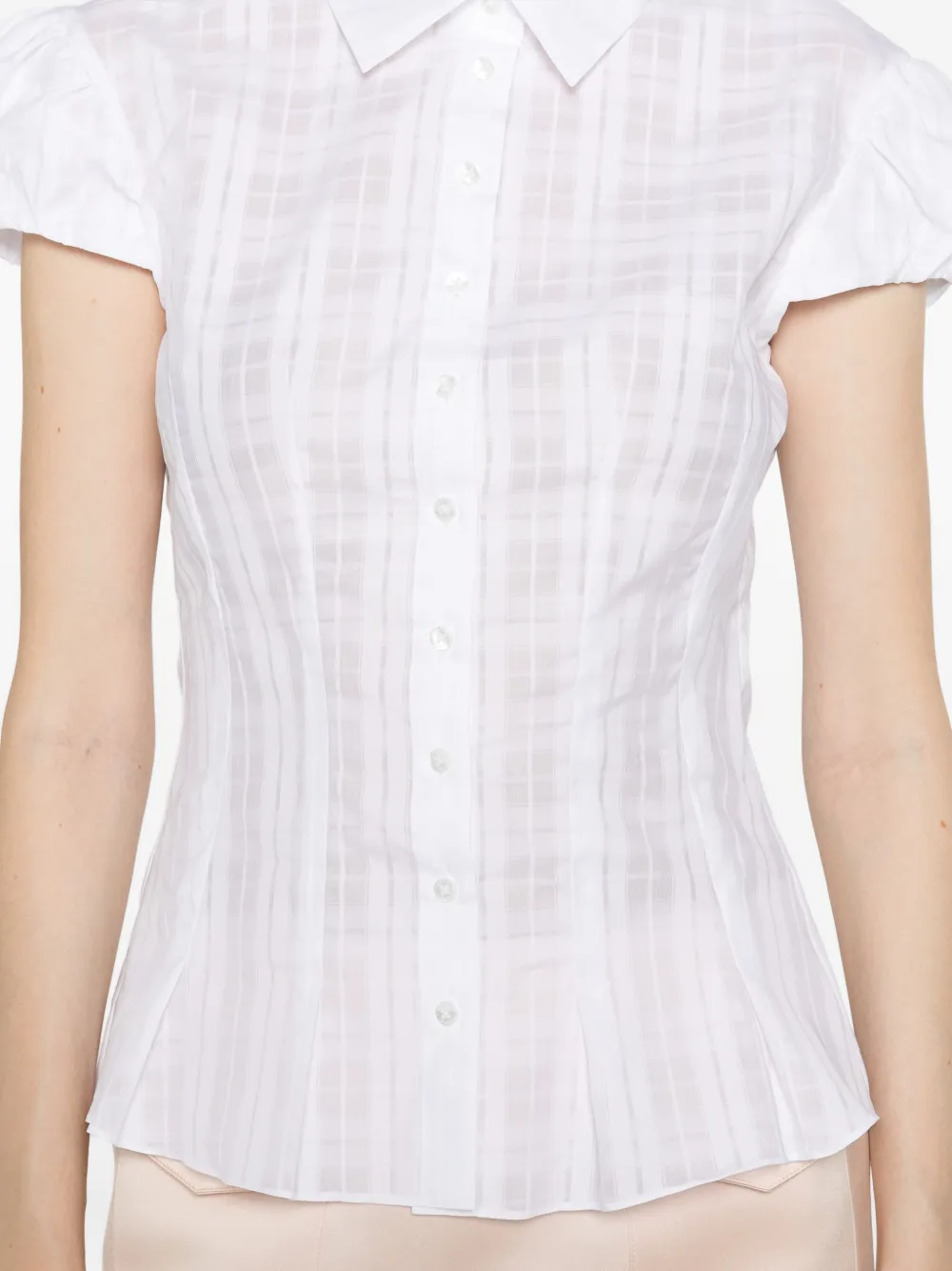ALFIE Abby blouse met korte mouwen Wit
