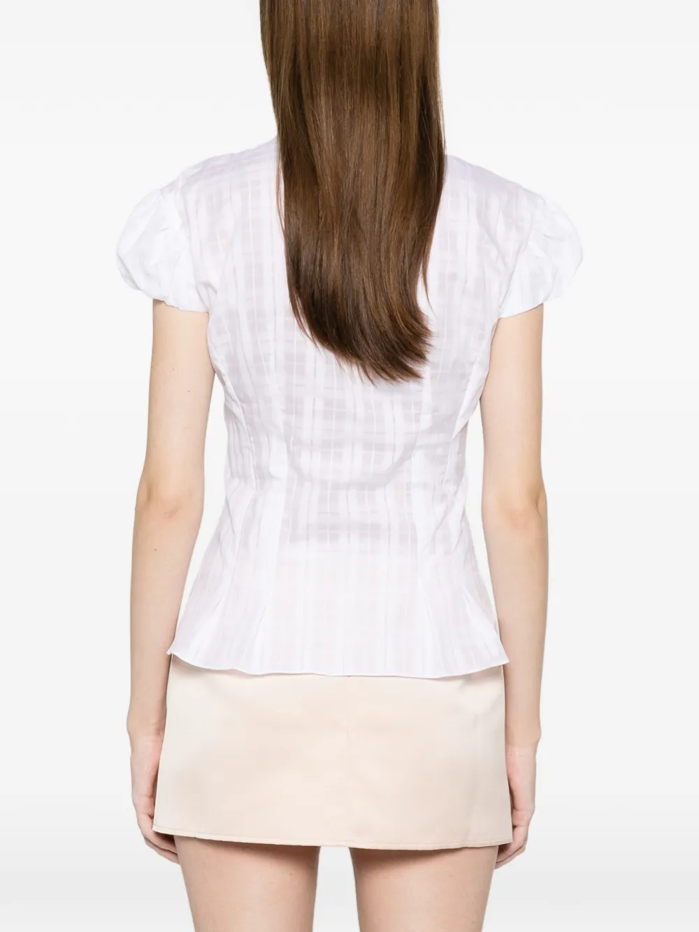 ALFIE Abby blouse met korte mouwen Wit