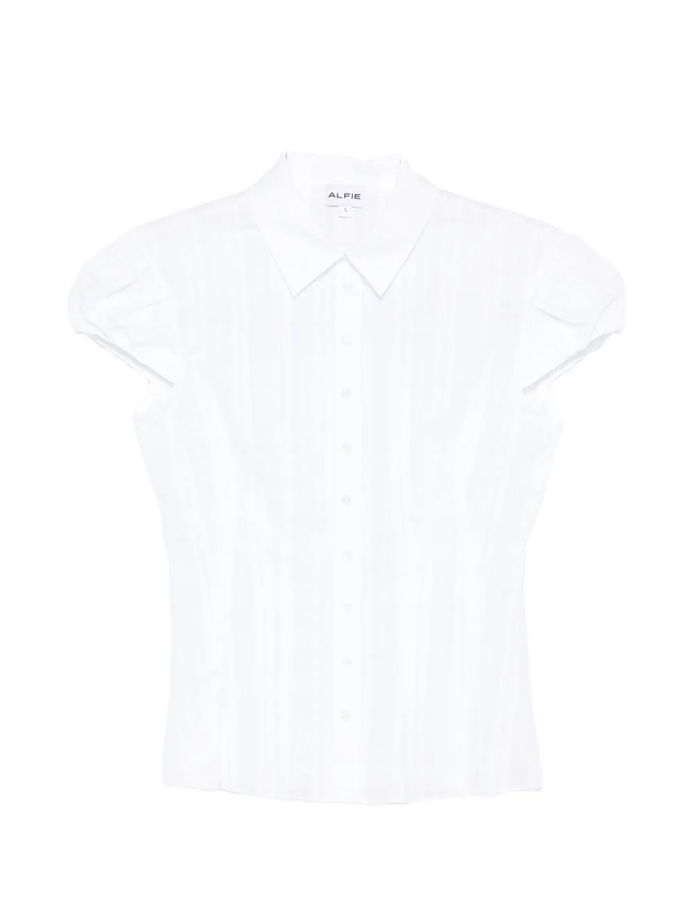 ALFIE Abby short-sleeve shirt - Bianco