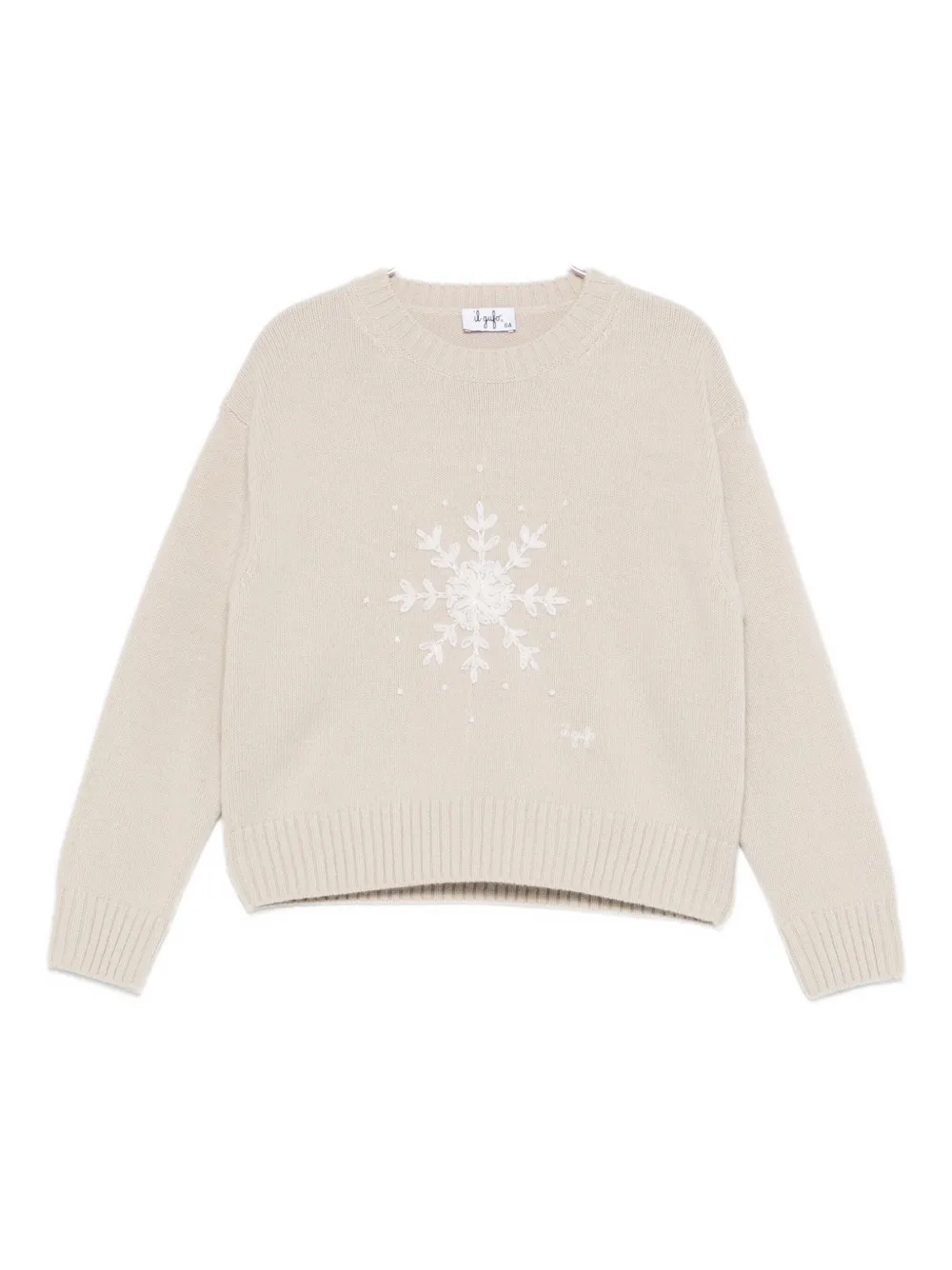Il Gufo embroidered sweater | Neutrals | Image 1