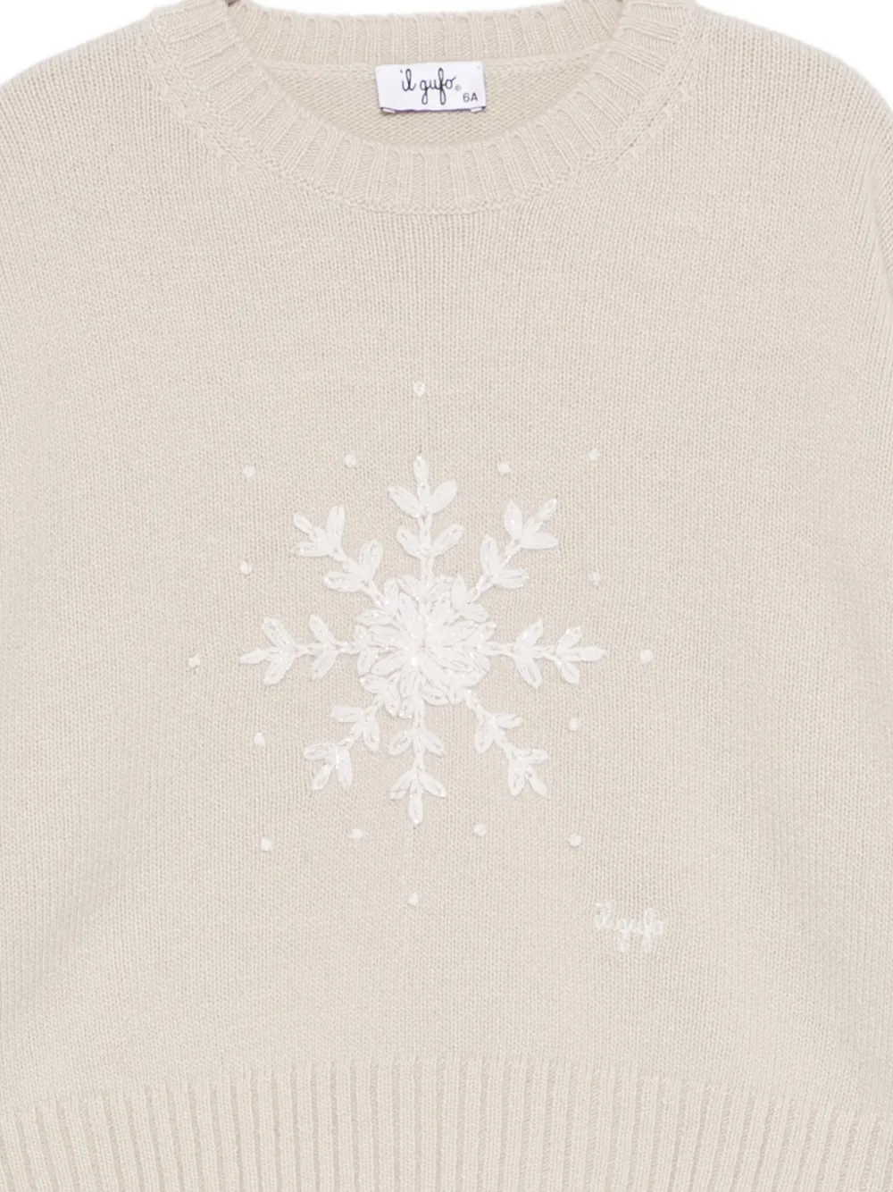 Il Gufo Trui met borduurwerk Beige