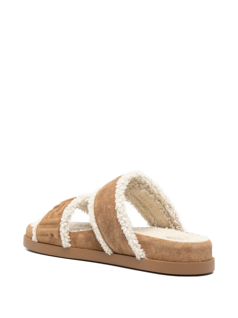 FENDI suede sandals Beige