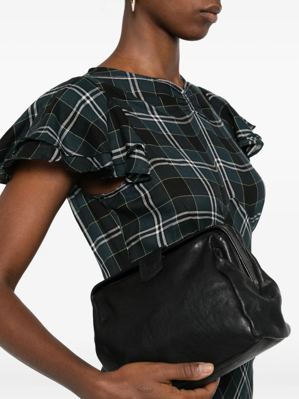 Sommet Leather Cross Body Bag In Black