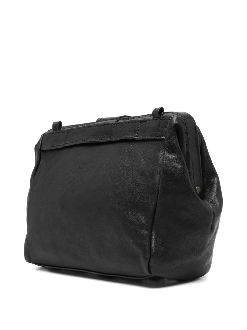 Sommet Leather Cross Body Bag In Black