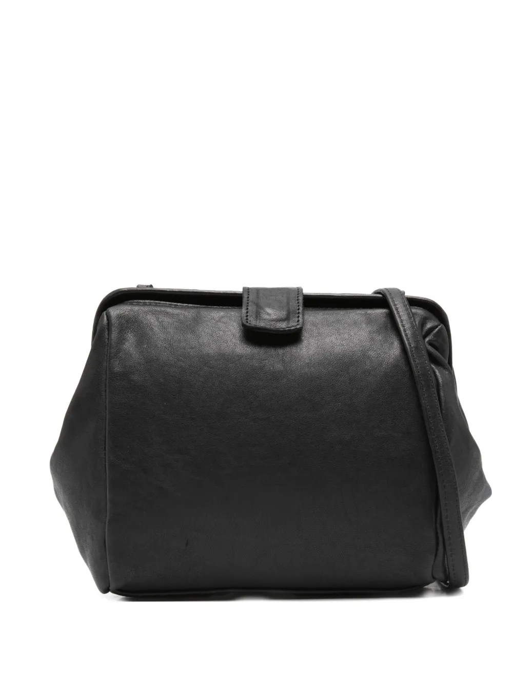 Sommet Leather Cross Body Bag In Black
