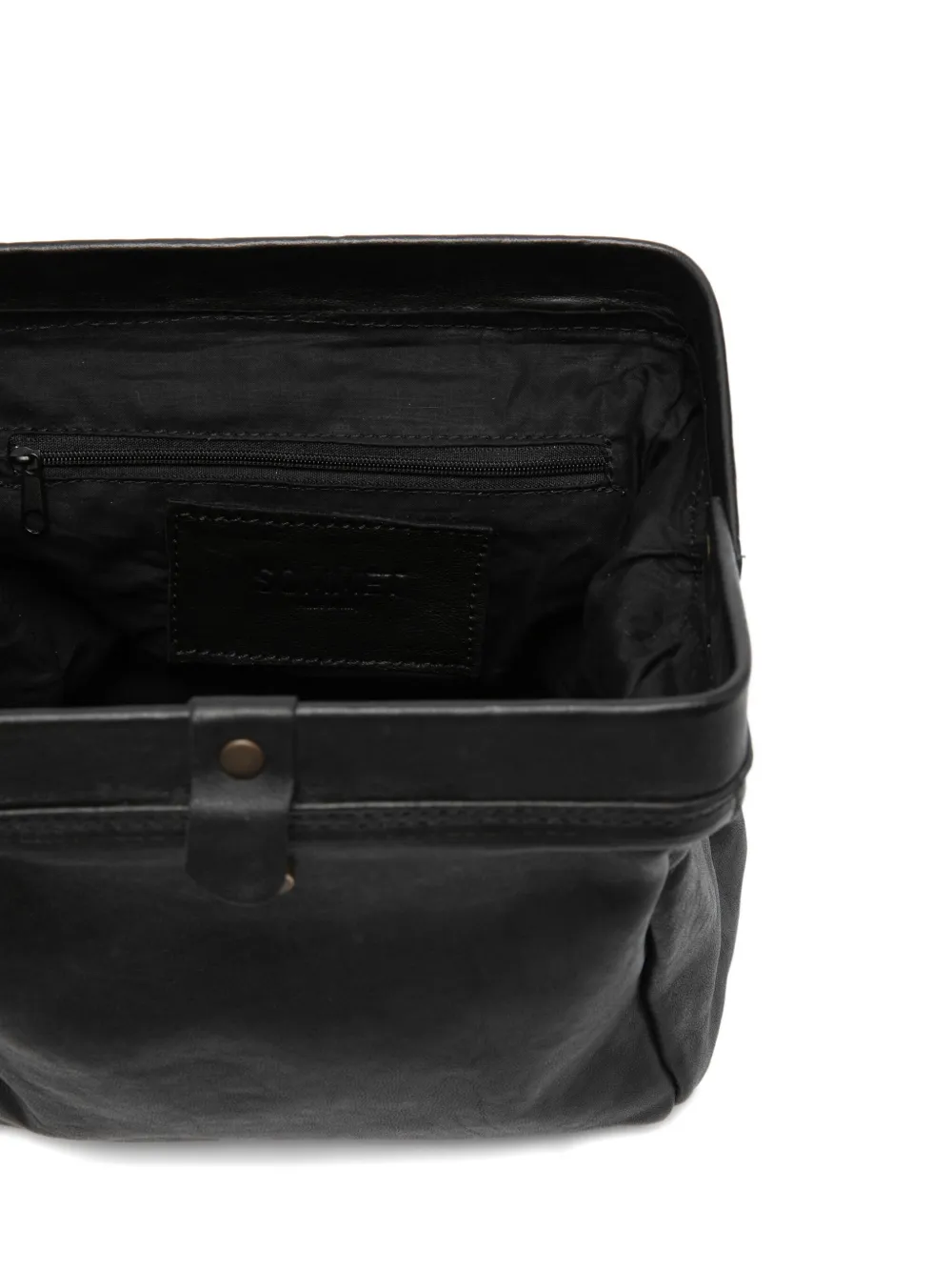Sommet Leather Cross Body Bag In Black