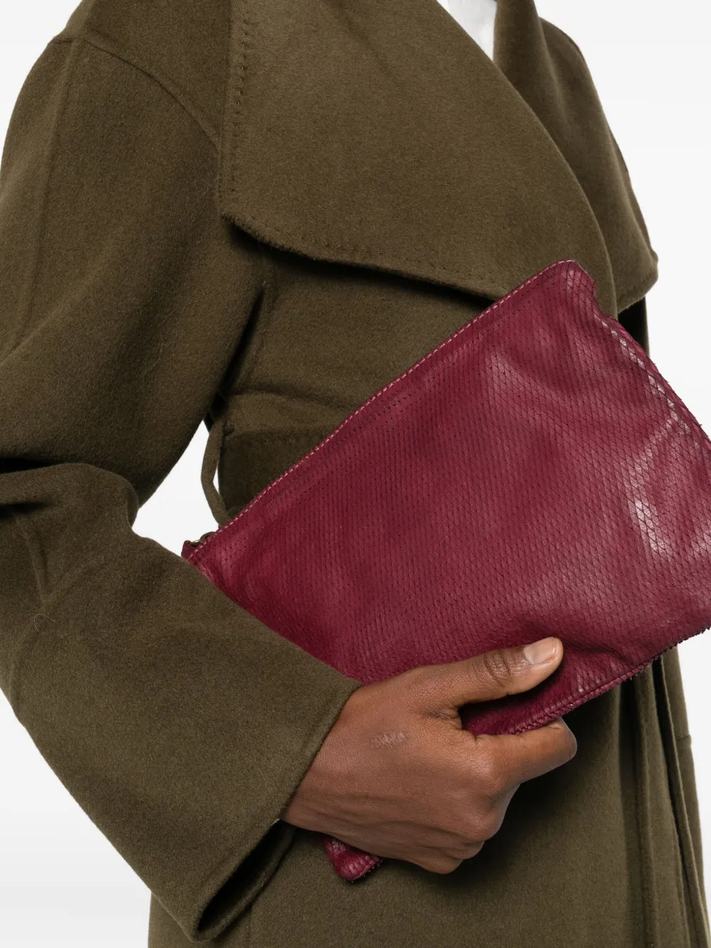 Sommet Small Textured Cross Body Bag In Purple
