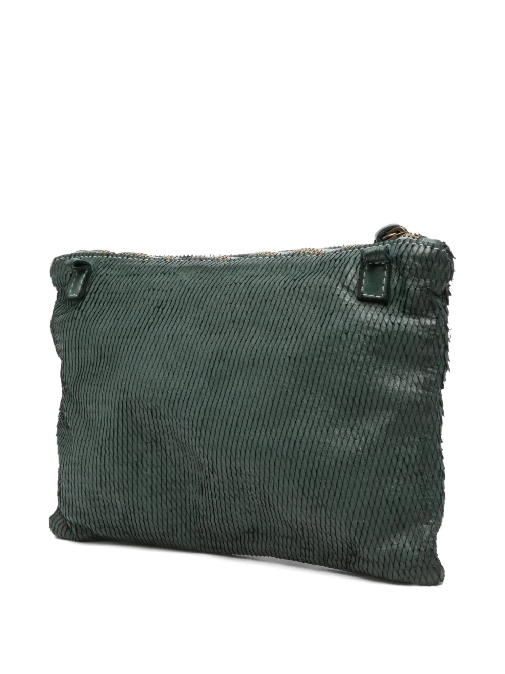 SOMMET Kleine crossbodytas met textuur Groen