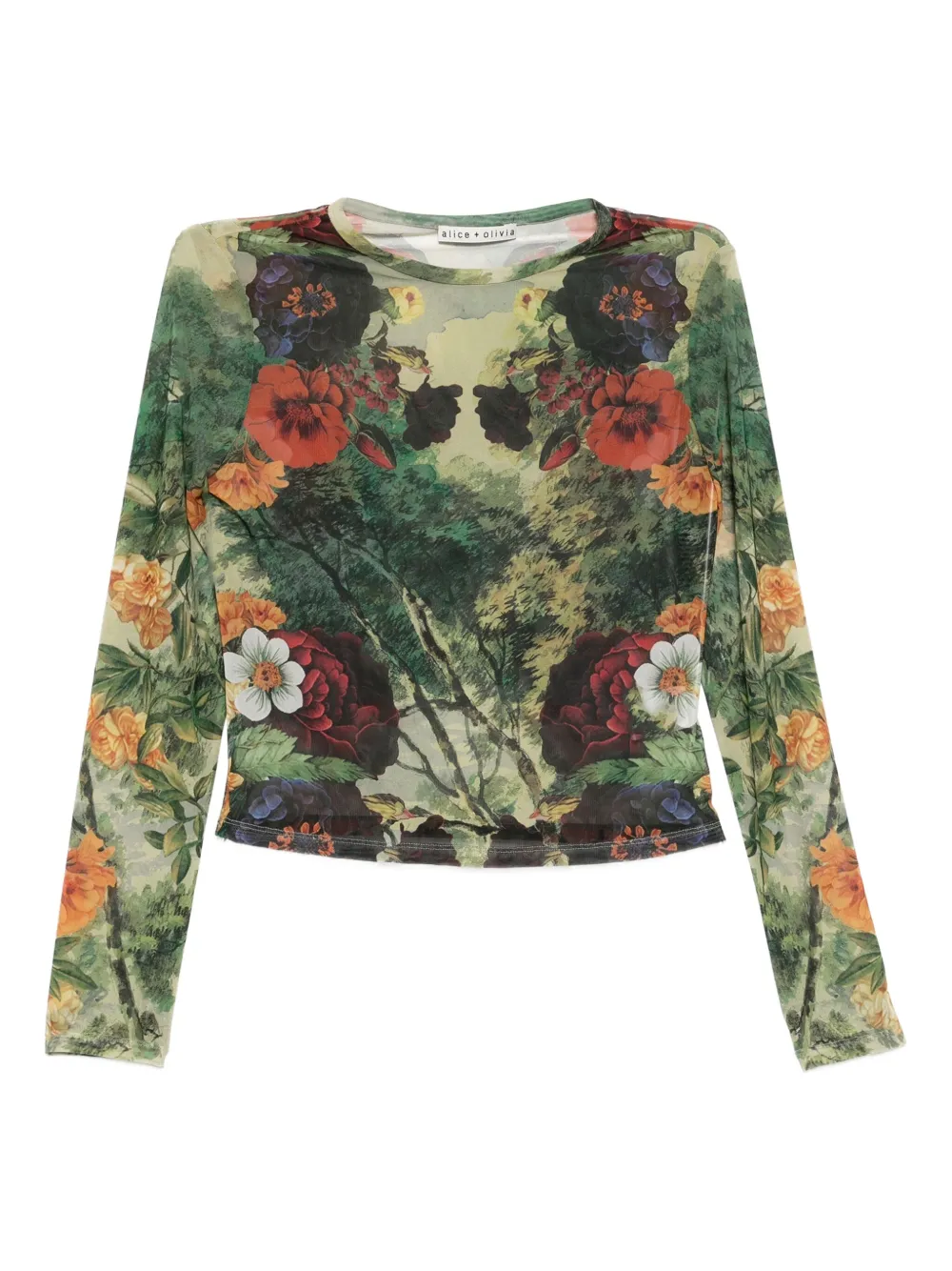 alice + olivia Delaina top | Green | Image 1