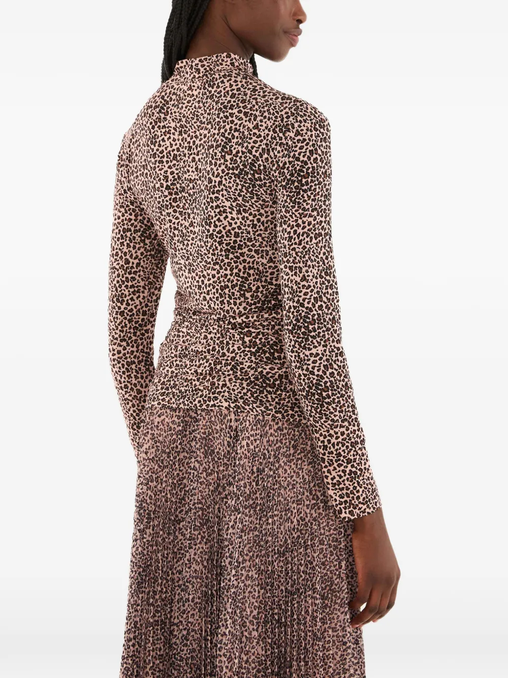FARM Rio Top met luipaardprint Roze