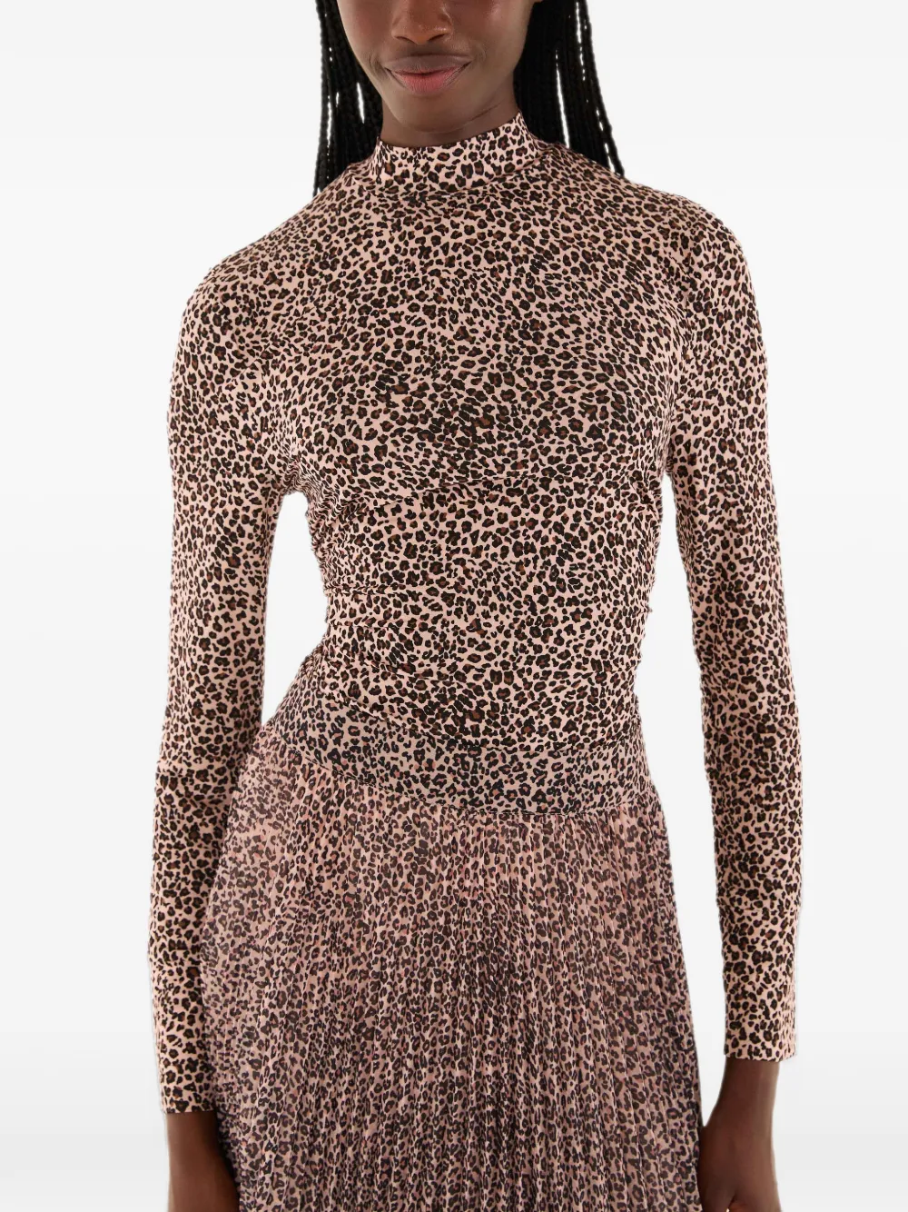 FARM Rio Top met luipaardprint Roze
