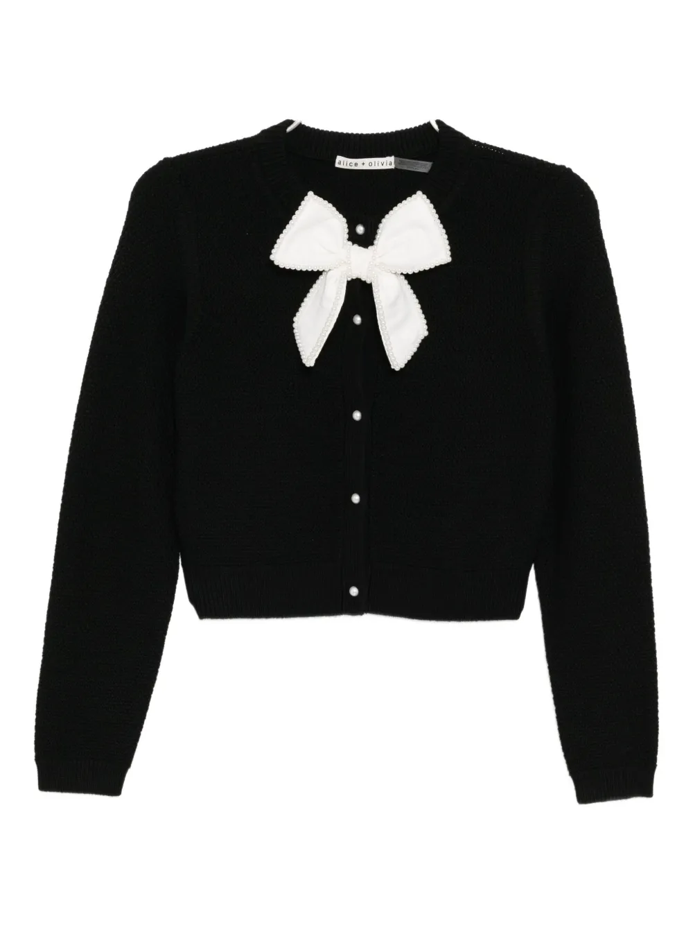 Alice And Olivia Dollie Cardigan In Black