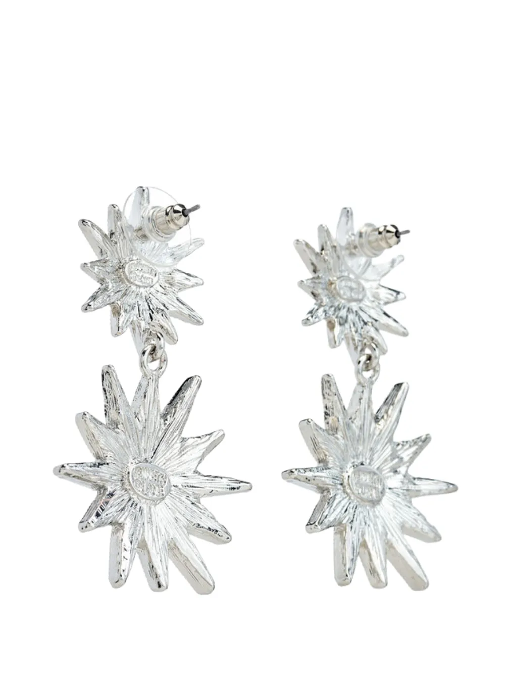 Kenneth Jay Lane Starburst oorbellen - Zilver