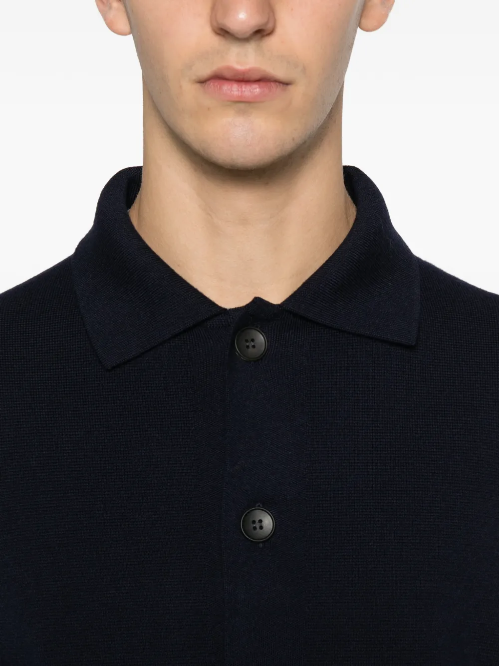 Filippo De Laurentiis Pocket Button Cardigan In Black