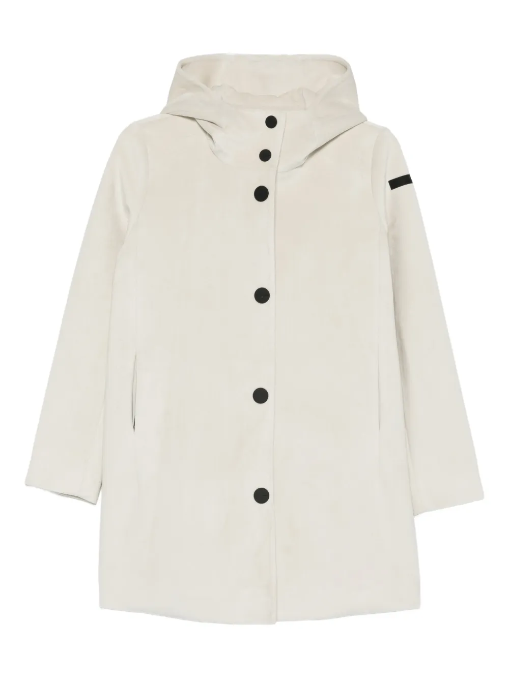 Roberto Ricci Designs Velour Neo button-hooded coat - Toni neutri