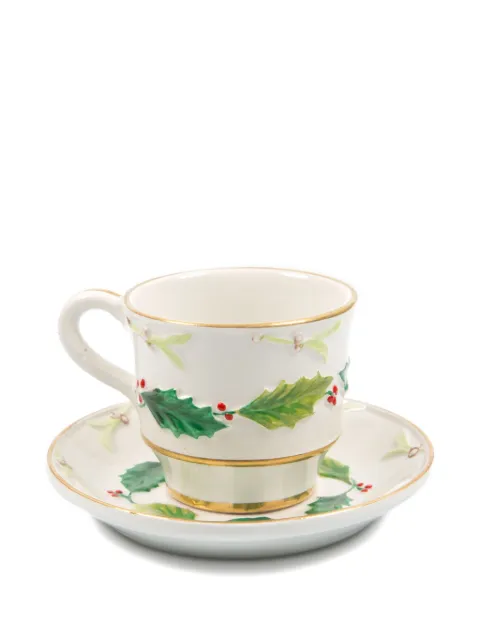 Christian Dior Pre-Owned 1990s porcelain cup & saucer (set of six)