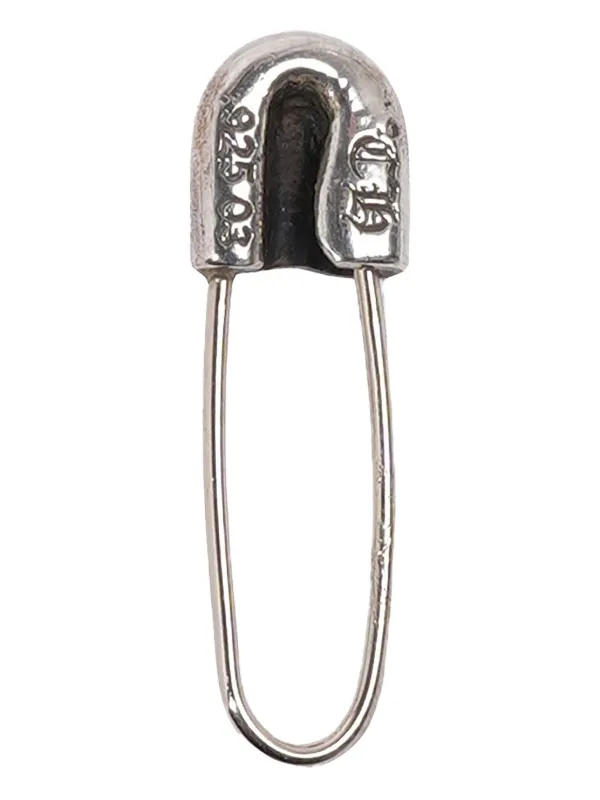 Chrome Hearts Safety Pin Earring | Silver | FARFETCH