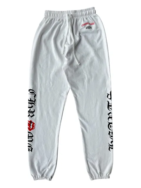 Chrome Hearts logo rolling stones sweatpants