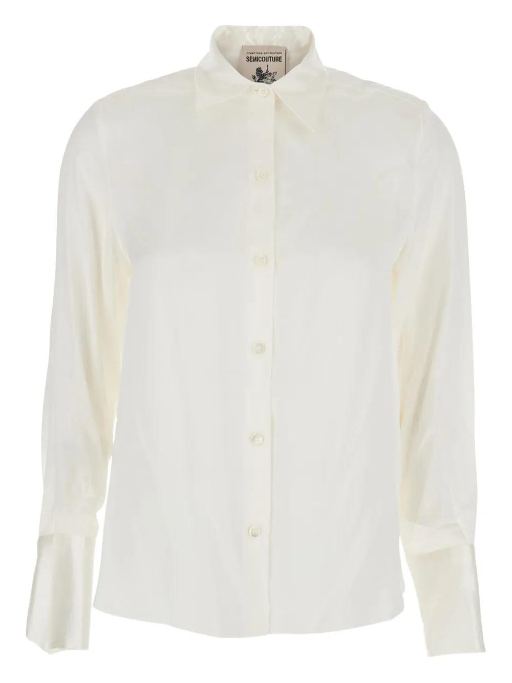 Semicouture Camicia Emilie con colletto classico - Toni neutri