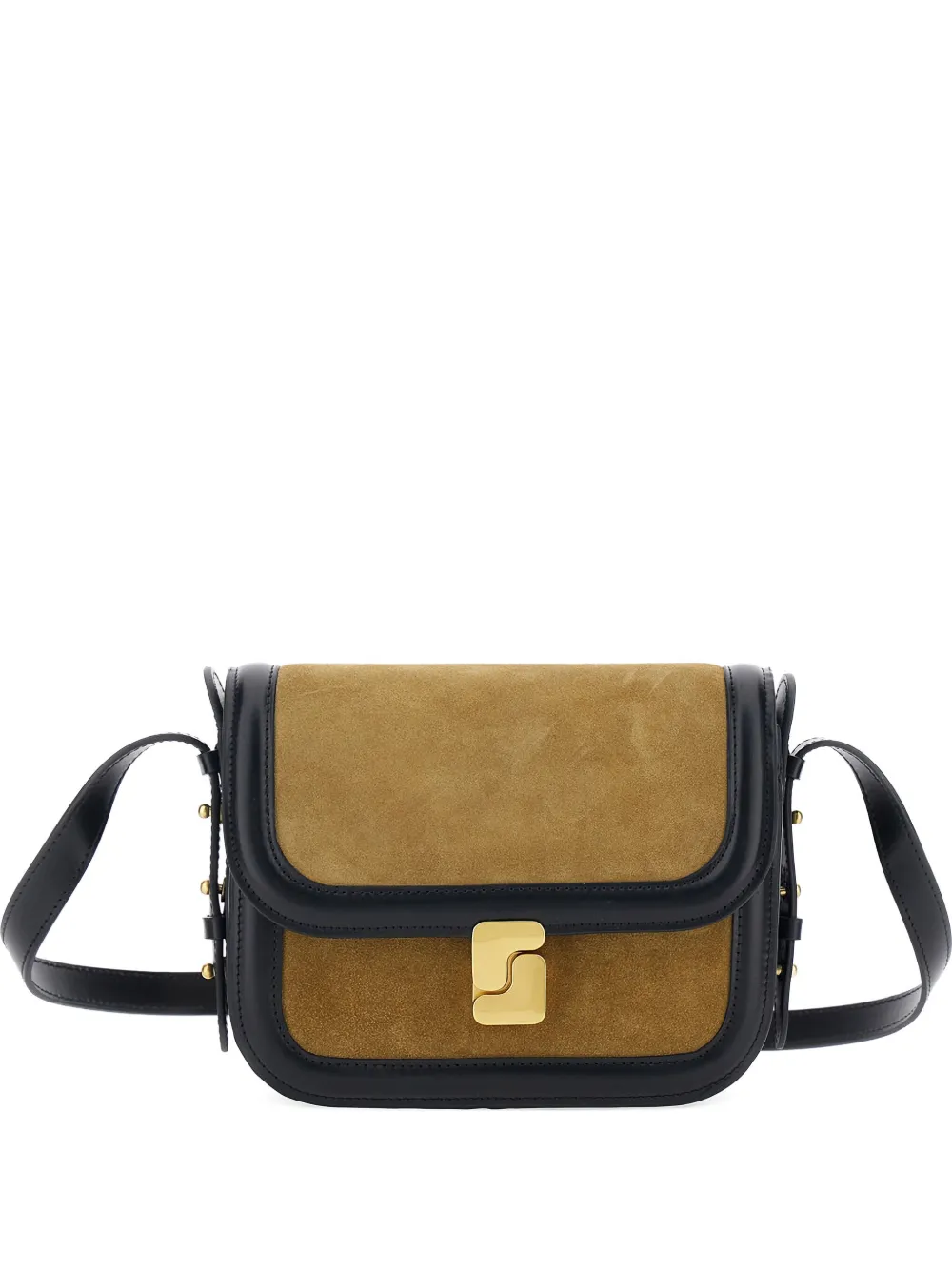 Soeur Bellissima mini-tas met logoplakkaat Beige